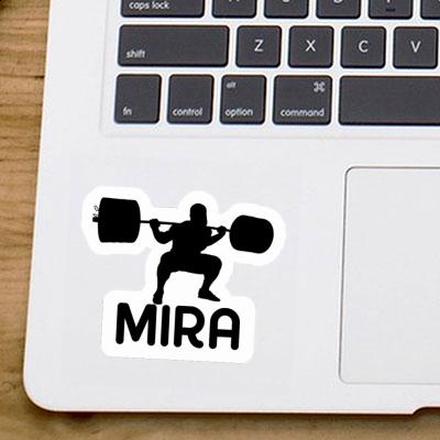 Weightlifter Sticker Mira Laptop Image