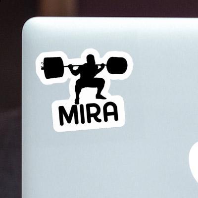 Mira Sticker Gewichtheber Notebook Image