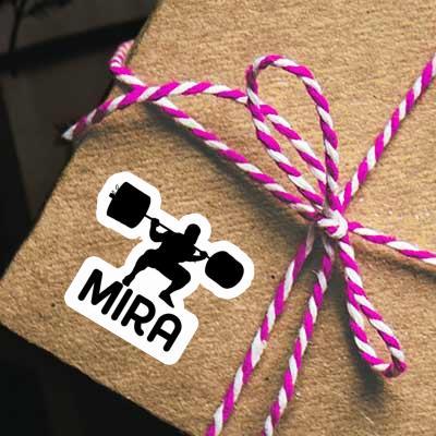 Mira Sticker Gewichtheber Notebook Image