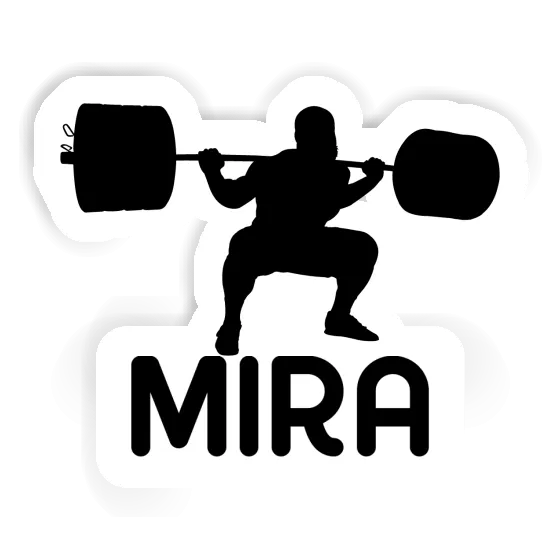 Weightlifter Sticker Mira Notebook Image