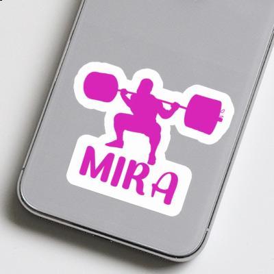 Sticker Gewichtheberin Mira Laptop Image