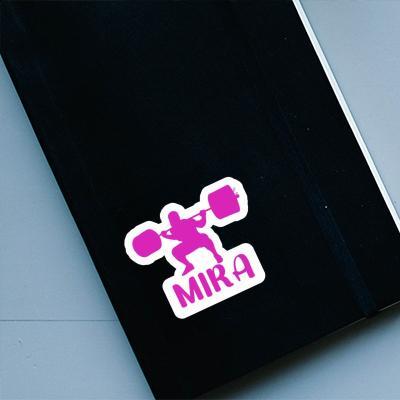 Autocollant Mira Haltérophile Notebook Image