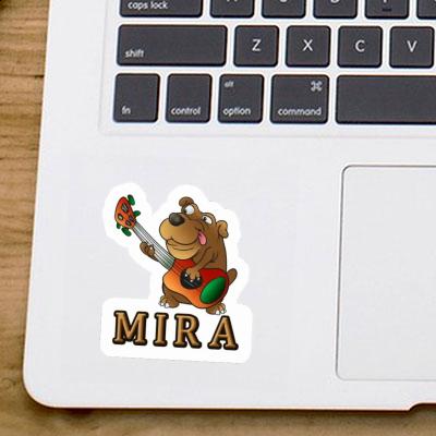 Mira Sticker Guitar Dog Notebook Image