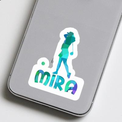 Sticker Golferin Mira Notebook Image