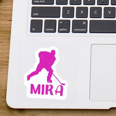 Mira Sticker Hockey Player Notebook Image