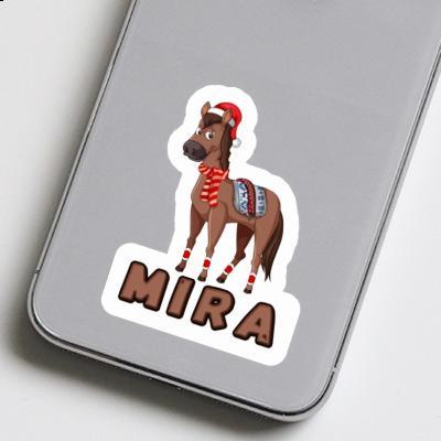 Sticker Christmas Horse Mira Notebook Image