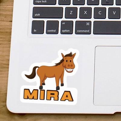 Sticker Mira Grinning Horse Notebook Image