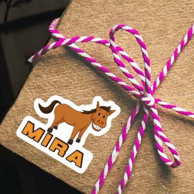 Sticker Mira Grinning Horse Notebook Image