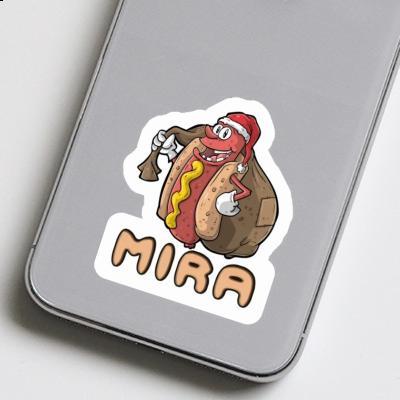 Mira Sticker Hot Dog Notebook Image