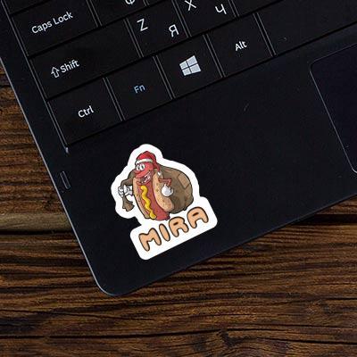 Mira Sticker Hot Dog Laptop Image