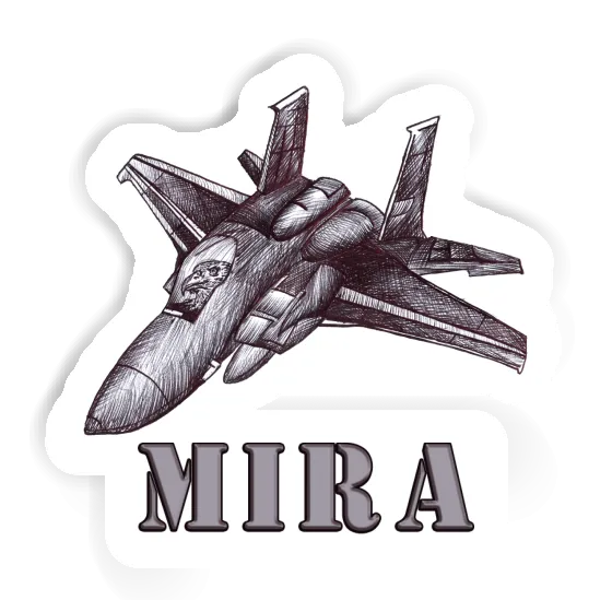 Sticker Mira Airplane Notebook Image