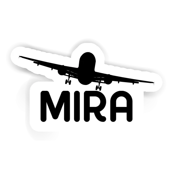 Sticker Mira Airplane Notebook Image