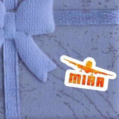 Sticker Airplane Mira Notebook Image