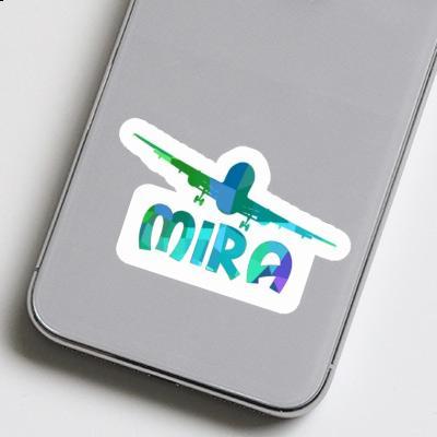 Airplane Sticker Mira Notebook Image