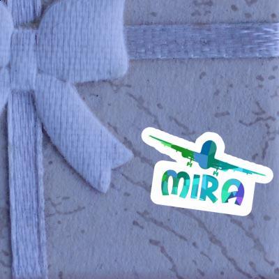 Airplane Sticker Mira Notebook Image