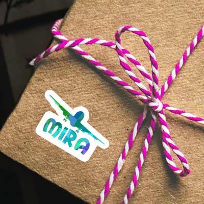 Airplane Sticker Mira Notebook Image