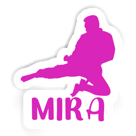 Sticker Karateka Mira Notebook Image