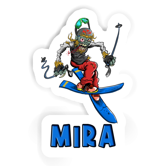 Freeride Skier Sticker Mira Image