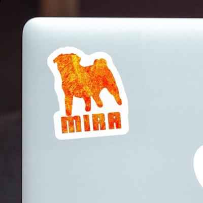 Sticker Mira Pug Laptop Image