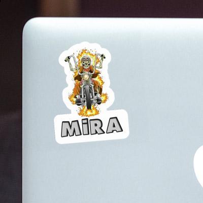 Sticker Mira Motorbike Rider Laptop Image