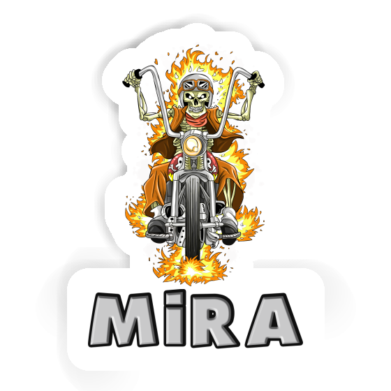 Sticker Mira Motorbike Rider Laptop Image