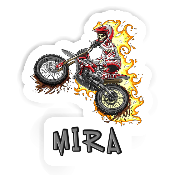 Motocross Rider Sticker Mira Laptop Image