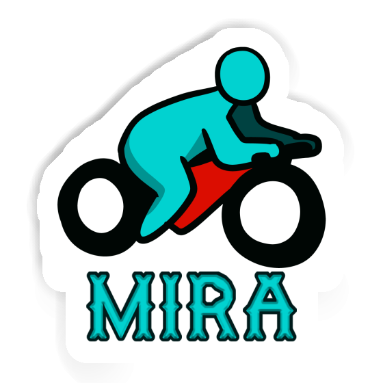 Sticker Mira Motorbike Driver Image