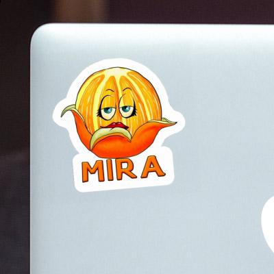 Orange Sticker Mira Image