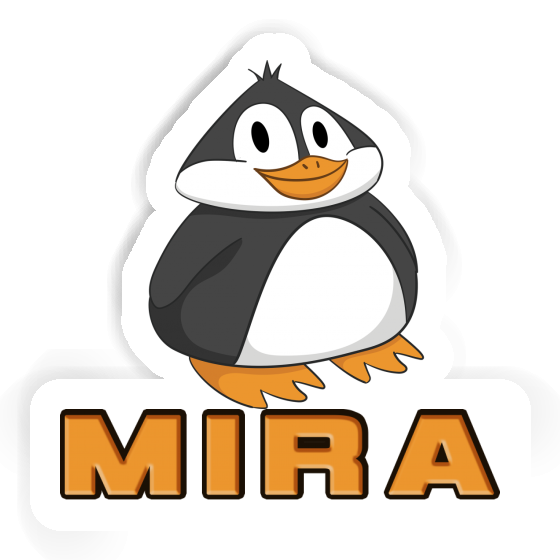 Fat Penguin Sticker Mira Laptop Image