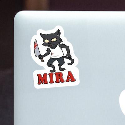 Mira Autocollant Chat psychopathe Laptop Image