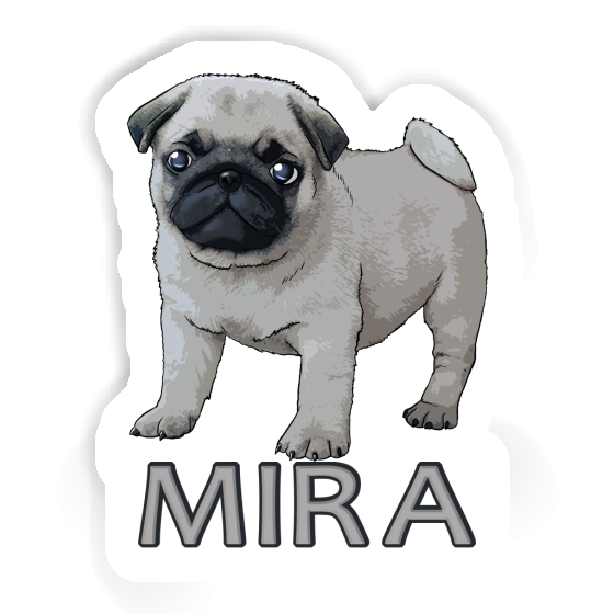 Sticker Pug Mira Notebook Image