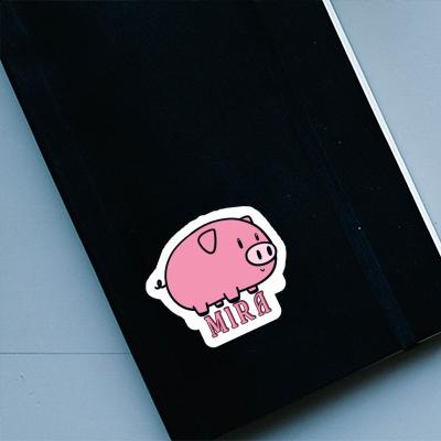 Aufkleber Mira Schwein Laptop Image