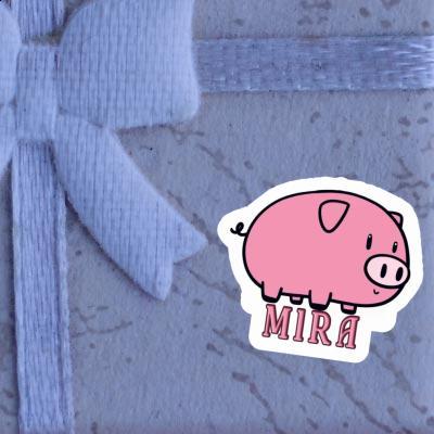 Sticker Mira Pig Notebook Image