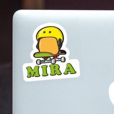 Skateboard-Ei Sticker Mira Notebook Image