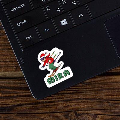 Mira Aufkleber Weihnachtsskifahrer Laptop Image