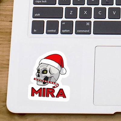 Mira Aufkleber Weihnachtstotenkopf Laptop Image