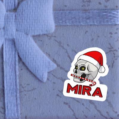 Mira Aufkleber Weihnachtstotenkopf Laptop Image