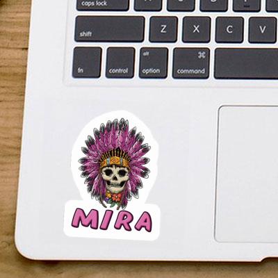 Mira Sticker Ladys Skull Notebook Image