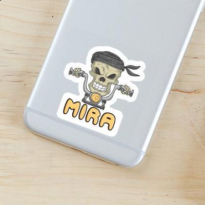 Motorbike Rider Sticker Mira Notebook Image