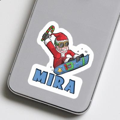 Mira Sticker Snowboarder Laptop Image