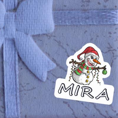 Autocollant Mira Bonhomme de neige Gift package Image