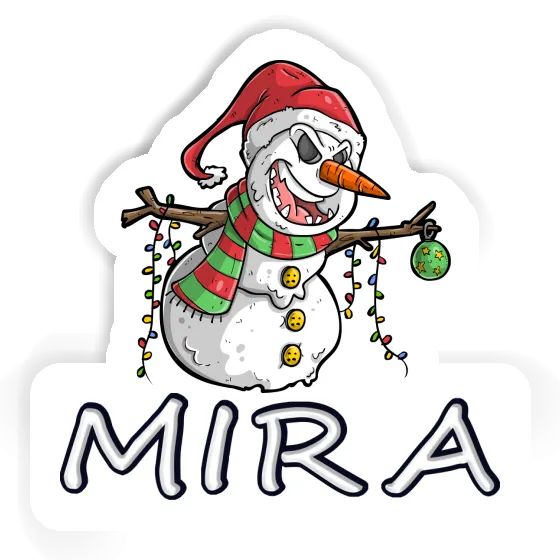 Autocollant Mira Bonhomme de neige Laptop Image