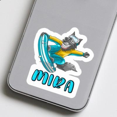 Sticker Snowboarder Mira Laptop Image