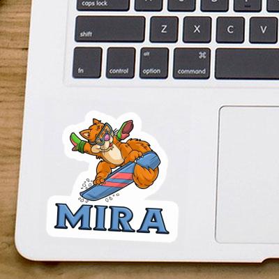 Mira Sticker Snowboarder Notebook Image