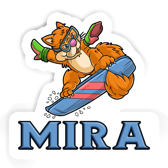 Mira Sticker Snowboarder Laptop Image