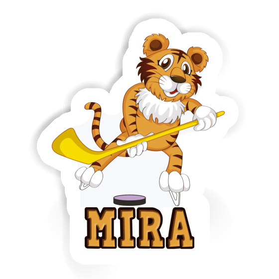 Sticker Mira Hockey Player Notebook Image