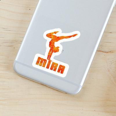 Mira Sticker Yoga Woman Laptop Image