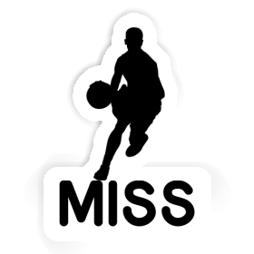 Joueur de basket-ball Autocollant Miss Image