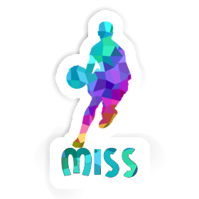 Sticker Miss Basketball Player Image