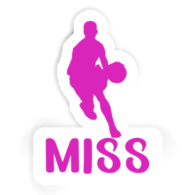 Miss Autocollant Joueur de basket-ball Image